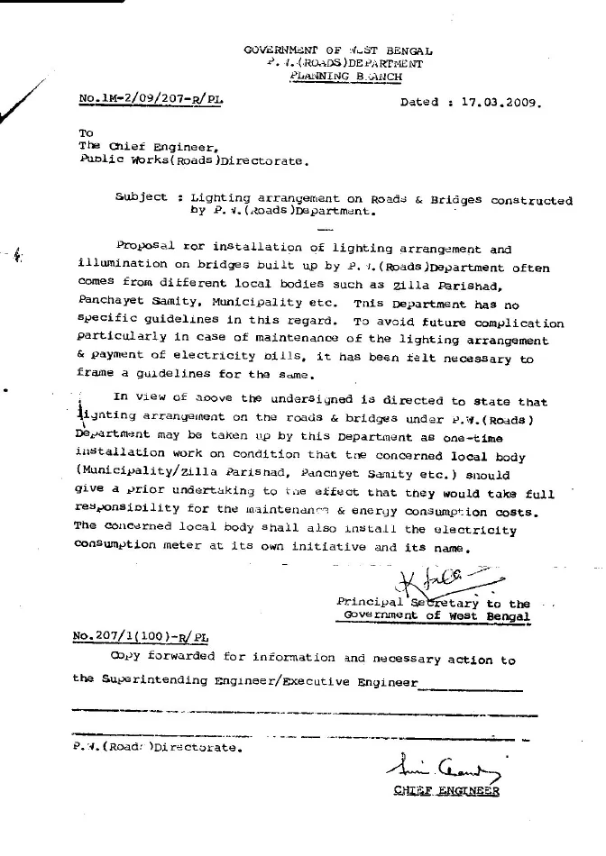 Illumination of Roads and Bridges Constructed by P.W. (Roads) – PDF