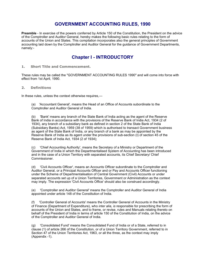 Government Accounting Rules – PDF
