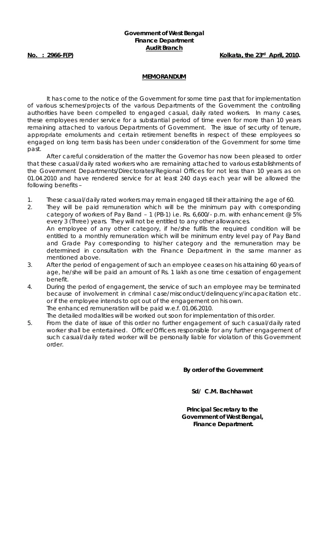 Regularization of Temporary Contractual Employees – PDF