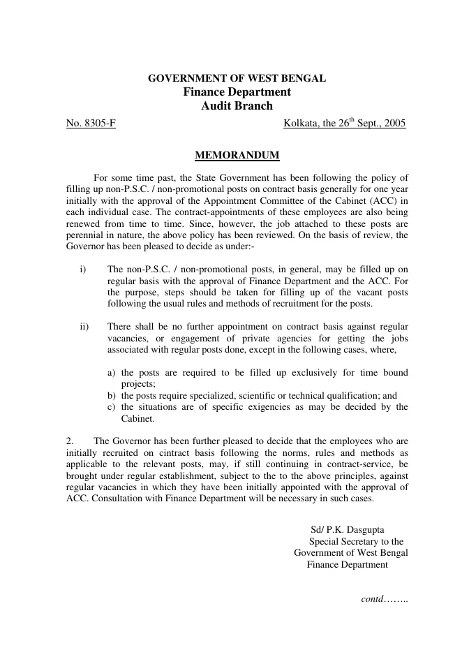 Regularization of Temporary Contractual Employees – PDF