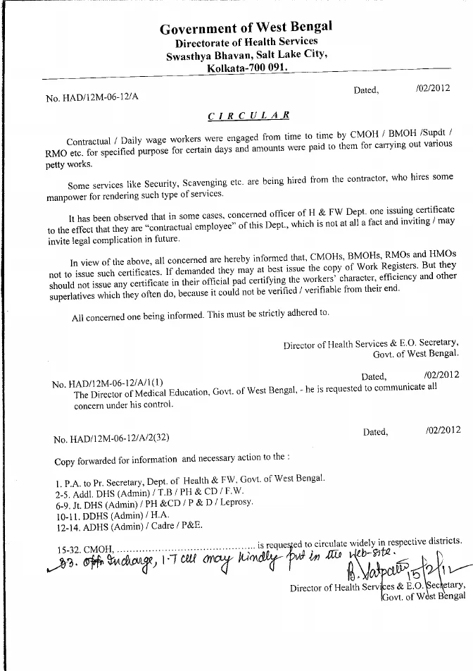 Contractual/ Daily wage workers at Health & Family Welfare – PDF