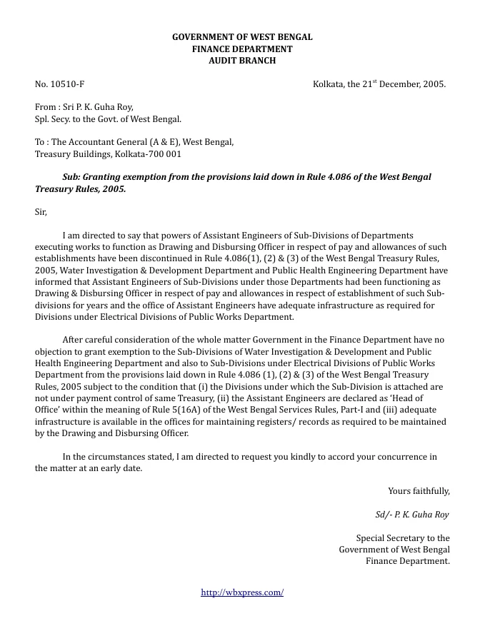 West Bengal Treasury and Finance Rules – PDF