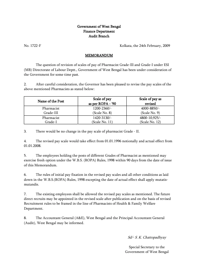 West Bengal Service Matters – Rules Linked – PDF