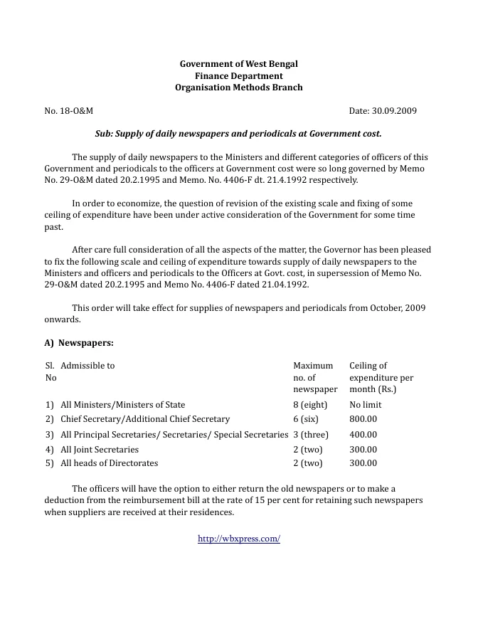 Finance Department – Archive, 2009 – PDF