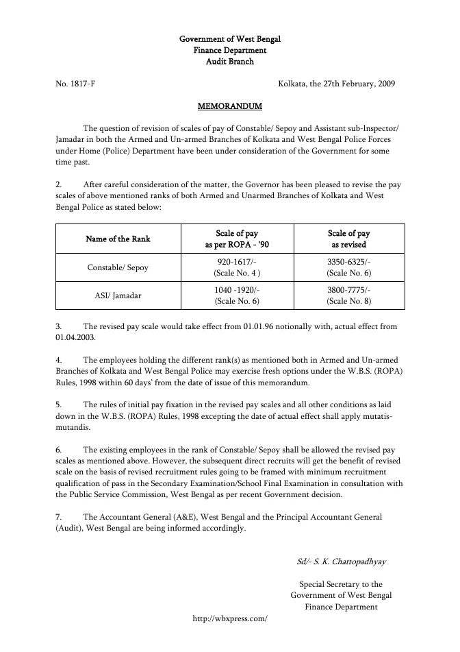 West Bengal Service Matters – Rules Linked – PDF