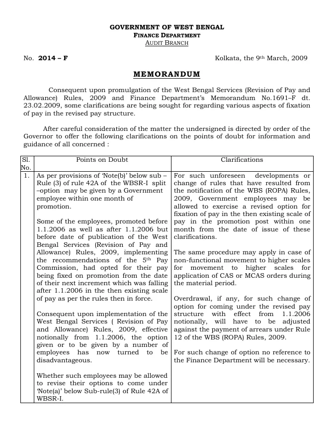 West Bengal Service Matters – Rules Linked – PDF