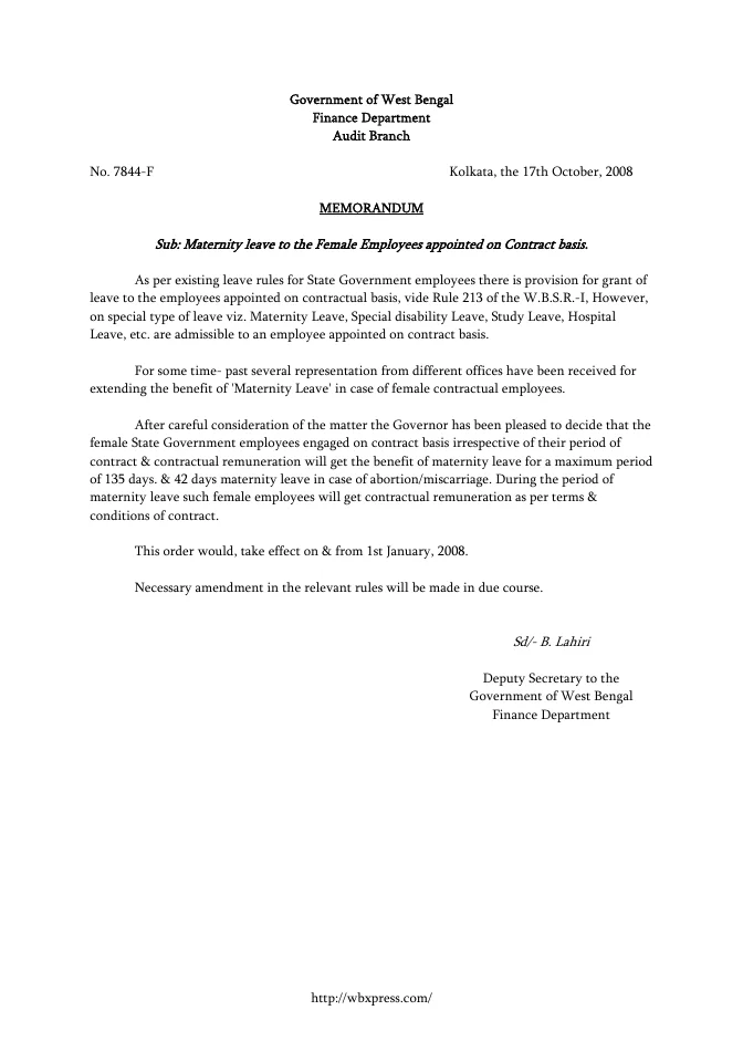 West Bengal Service Matters – Rules Linked – PDF