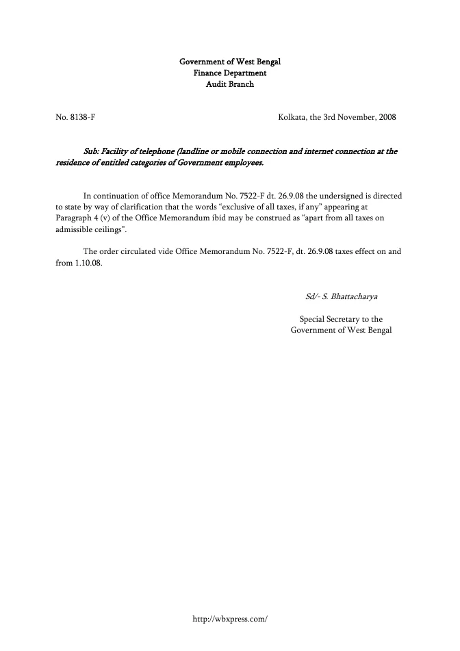 West Bengal Service Matters – Rules Linked – PDF