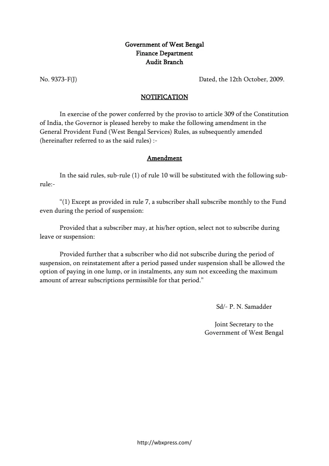 General Provident Fund (GPF) – PDF