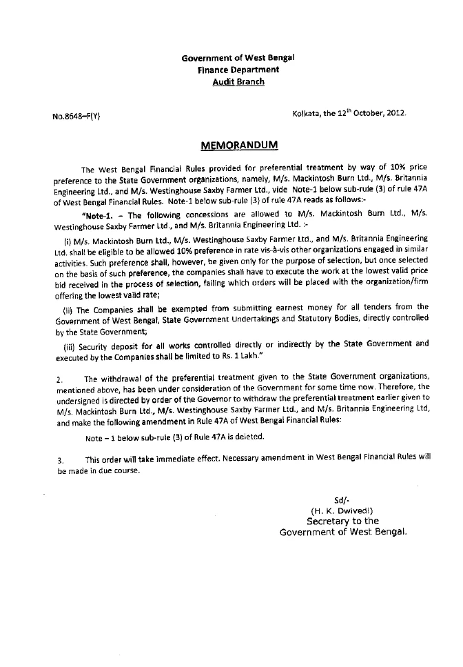 Clarifications of Purchase Policy – PDF