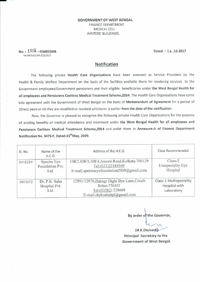 West Bengal Health Scheme, 2008 – PDF