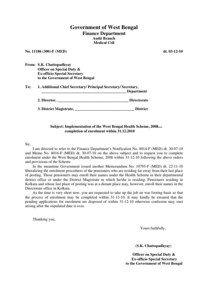 West Bengal Health Scheme, 2008 – PDF