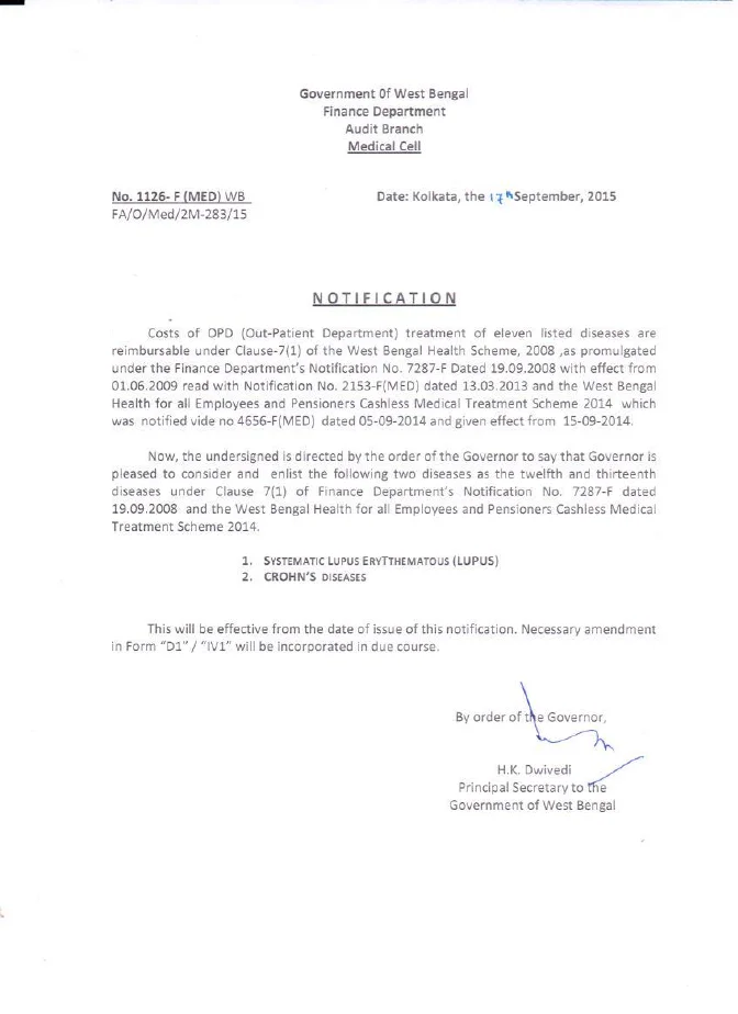 West Bengal Health Scheme, 2008 – PDF