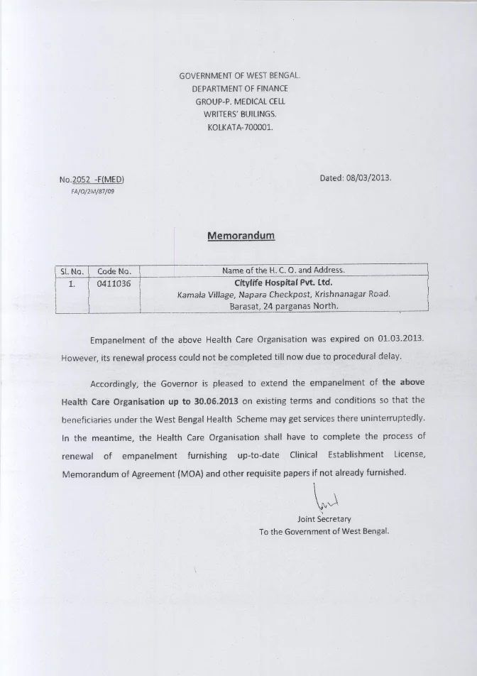 West Bengal Health Scheme, 2008 – PDF