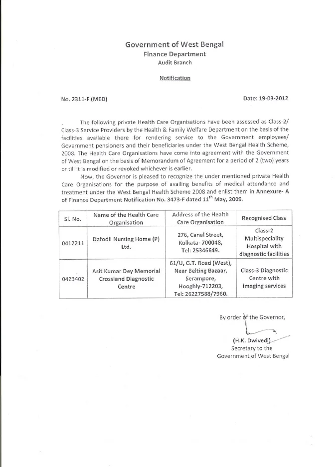 West Bengal Health Scheme, 2008 – PDF