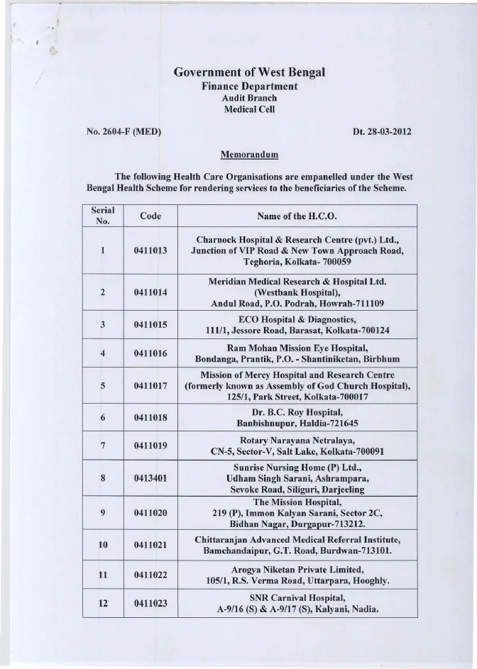 West Bengal Health Scheme, 2008 – PDF