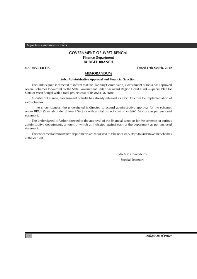 Accounting Procedure of Execution of Works through PSU’s – PDF