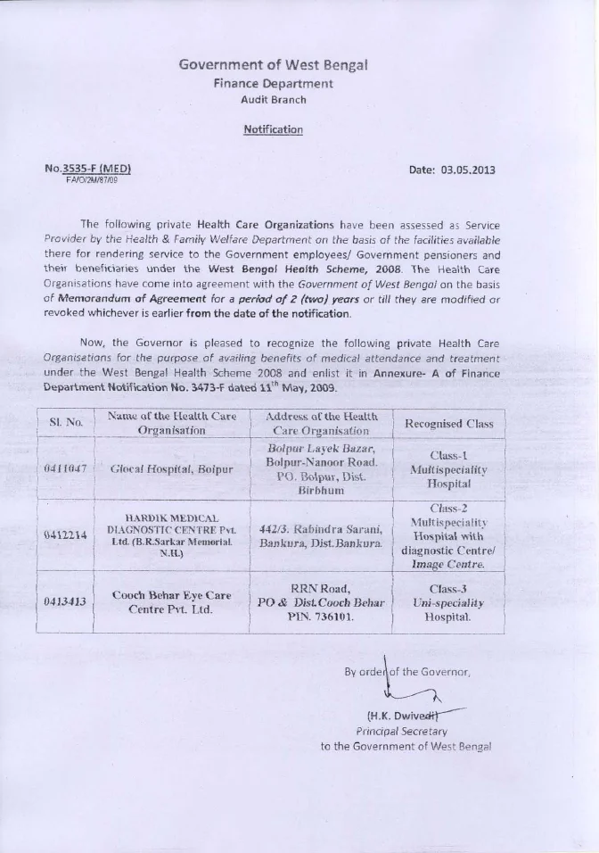 West Bengal Health Scheme, 2008 – PDF