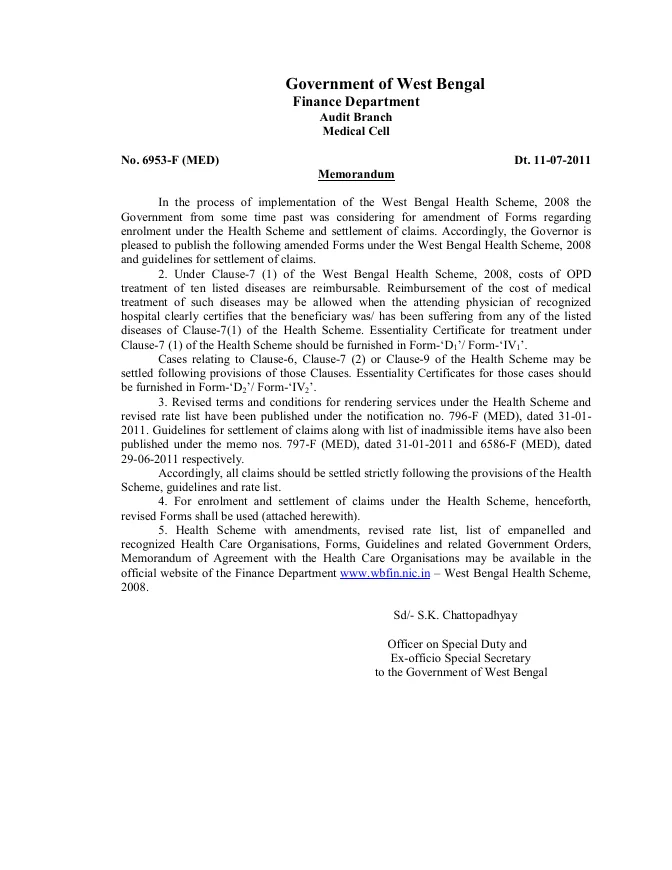 West Bengal Health Scheme, 2008 – PDF