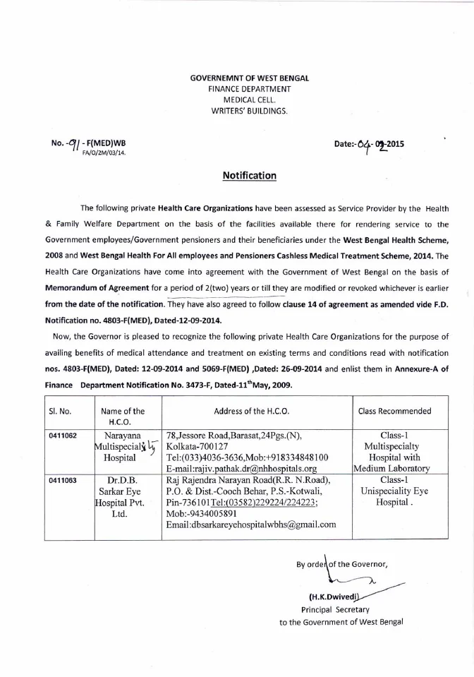West Bengal Health Scheme, 2008 – PDF