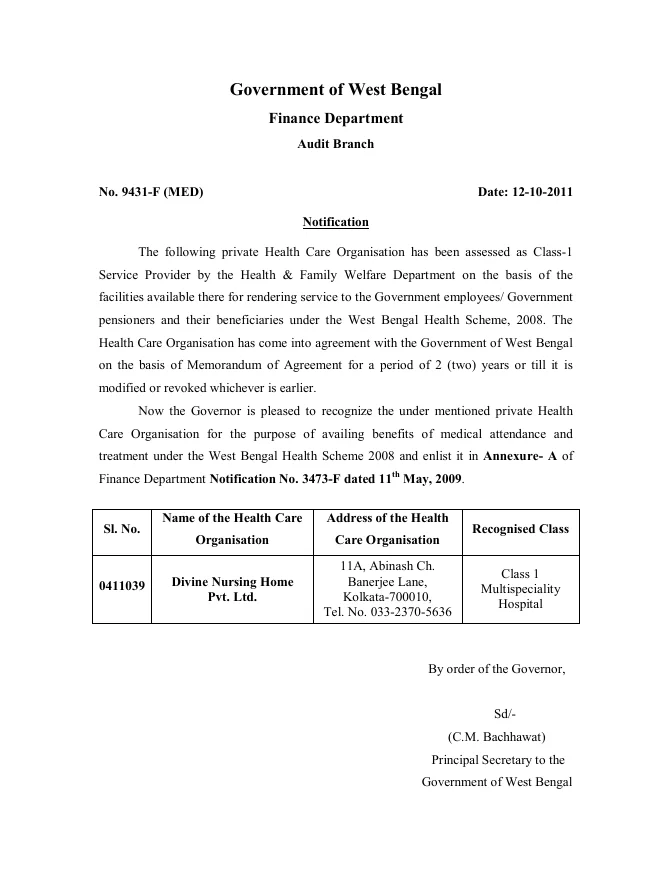 West Bengal Health Scheme, 2008 – PDF