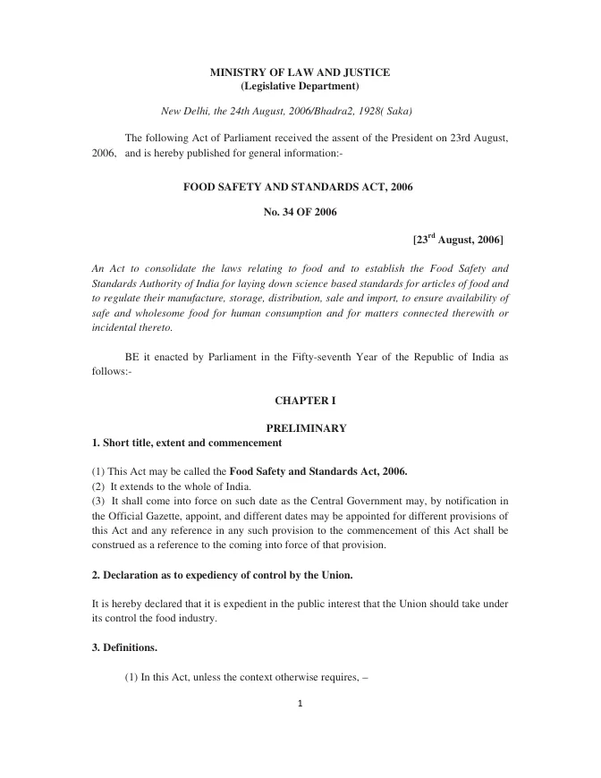 Prohibition Order of Gutkha and Pan Masala – PDF