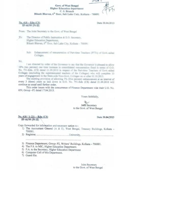 Enhancement of Remuneration of Part-time Teachers (PTTs) – PDF