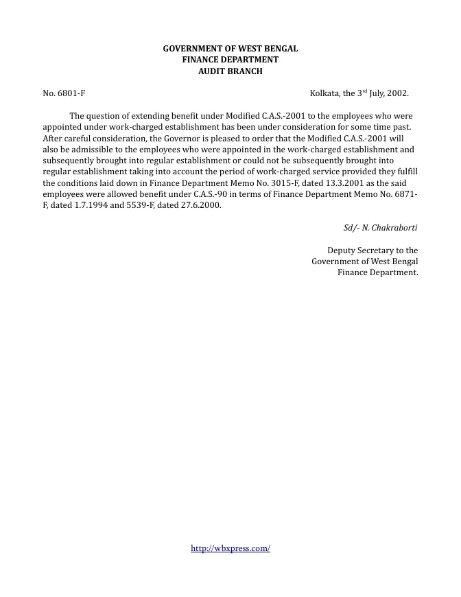 Career Advancement Scheme – PDF