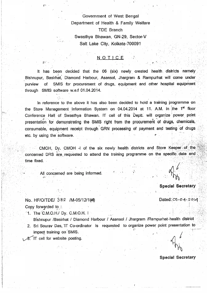 Training on Store Management Information System – PDF