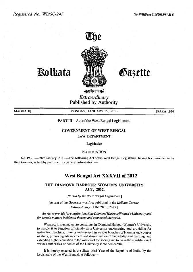 Higher Education Department, Government of West Bengal – PDF