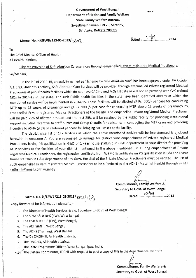 Provision of Safe Abortion Care Services – PDF