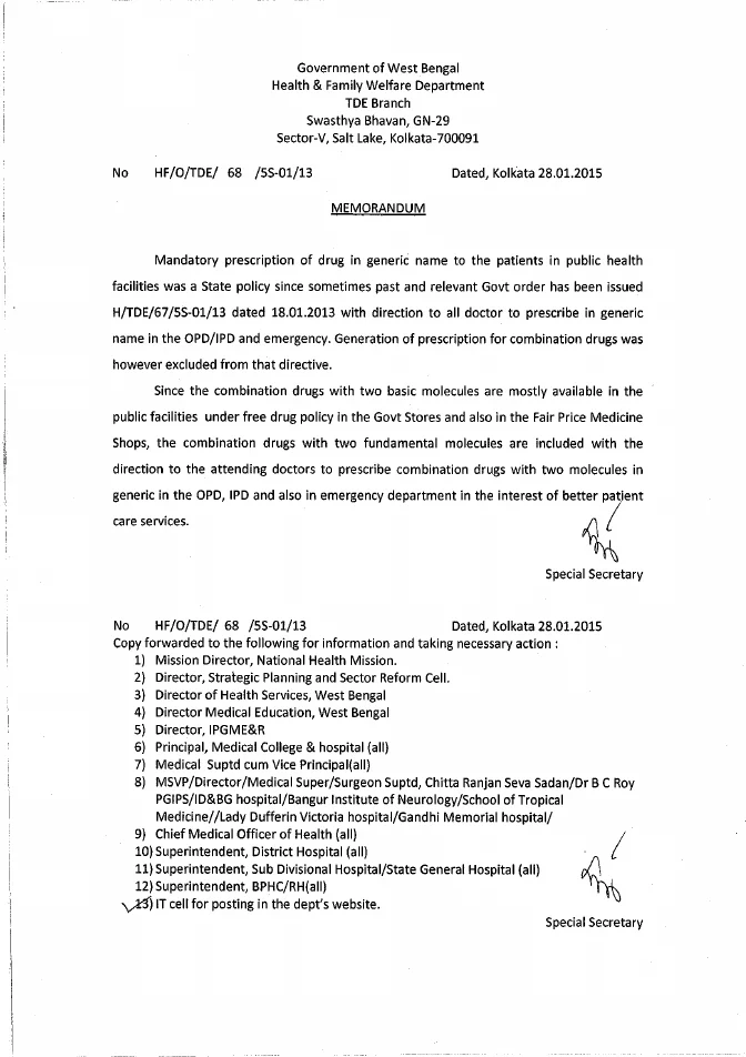 Mandatory Prescription of Combination Drugs in Generic Names – PDF