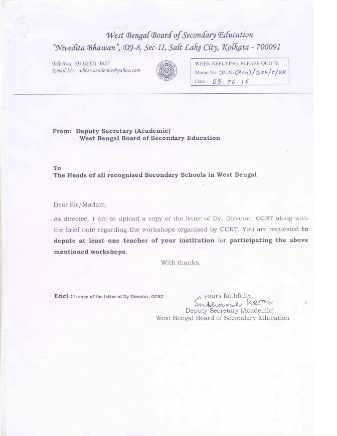 Organization of Training Progammes by CCRT during 2015-2016 – PDF