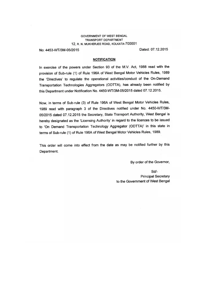 Conduct of On Demand Transportation Technologies Aggregators – PDF