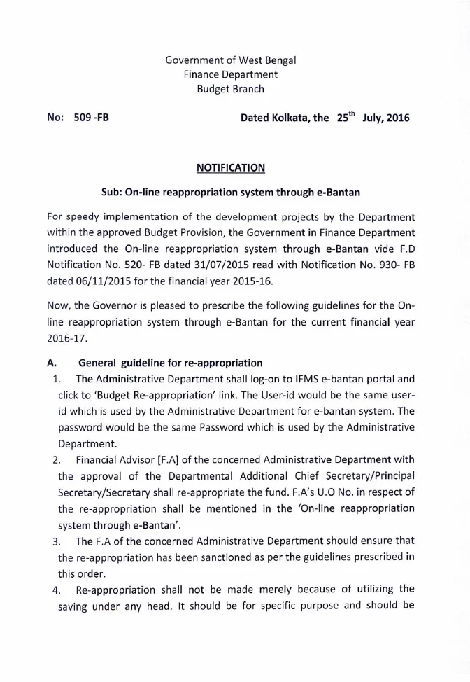 On-line Reappropriation System through e-Bantan for 2016-17 – PDF