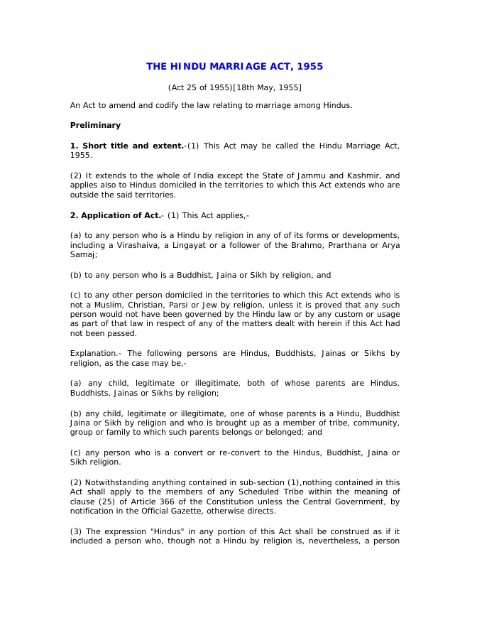 Inter-Caste Marriage Scheme in West Bengal – PDF