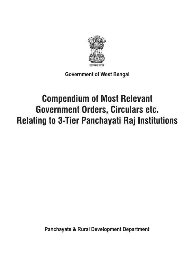 Compendium of Govt. Orders (Panchayat and Rural Development) – PDF