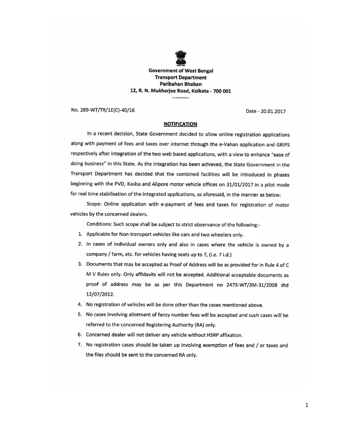 Online Payment of Motor Vehicle Taxes and Fees – Conditions – PDF