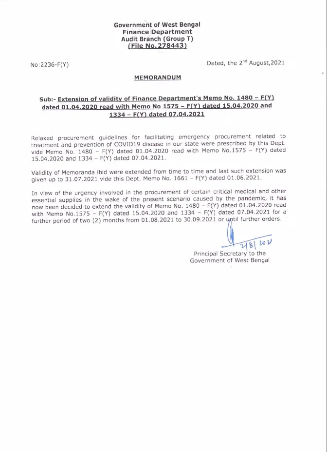 Emergency Procurement related to COVID19 Operation – PDF