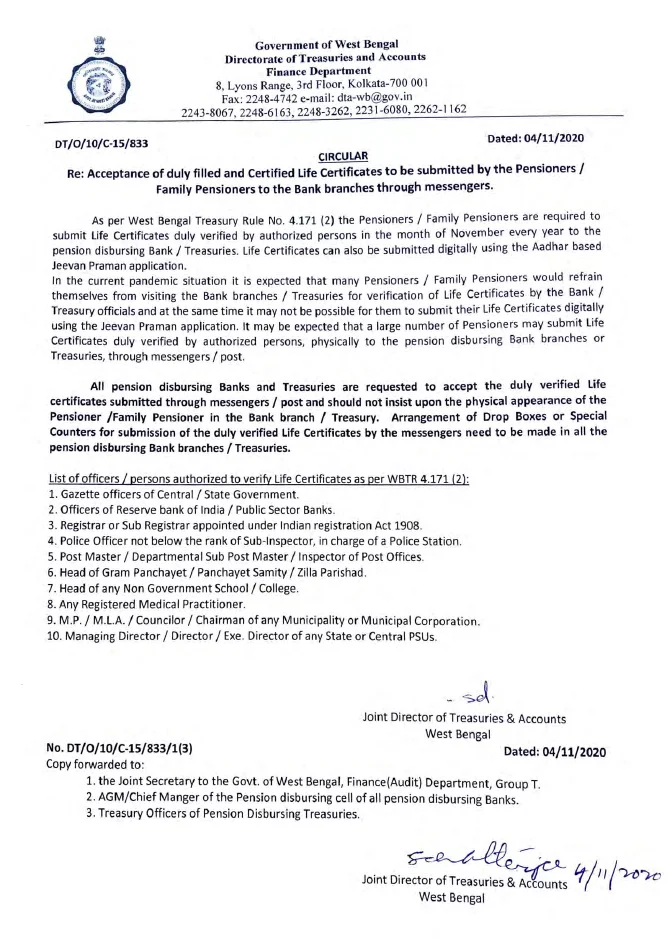 Who are authorized to Verify Life Certificates? – PDF