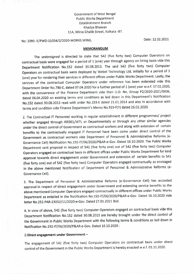 Direct Engagement of Contractual Computer Operators under PWD – PDF