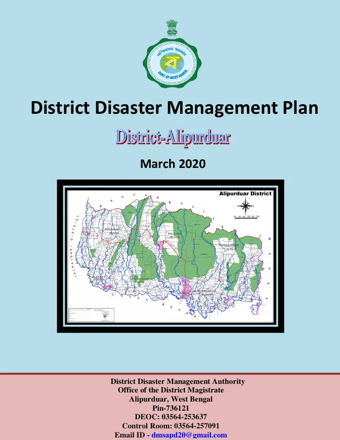 District Disaster Management Plan in West Bengal – PDF