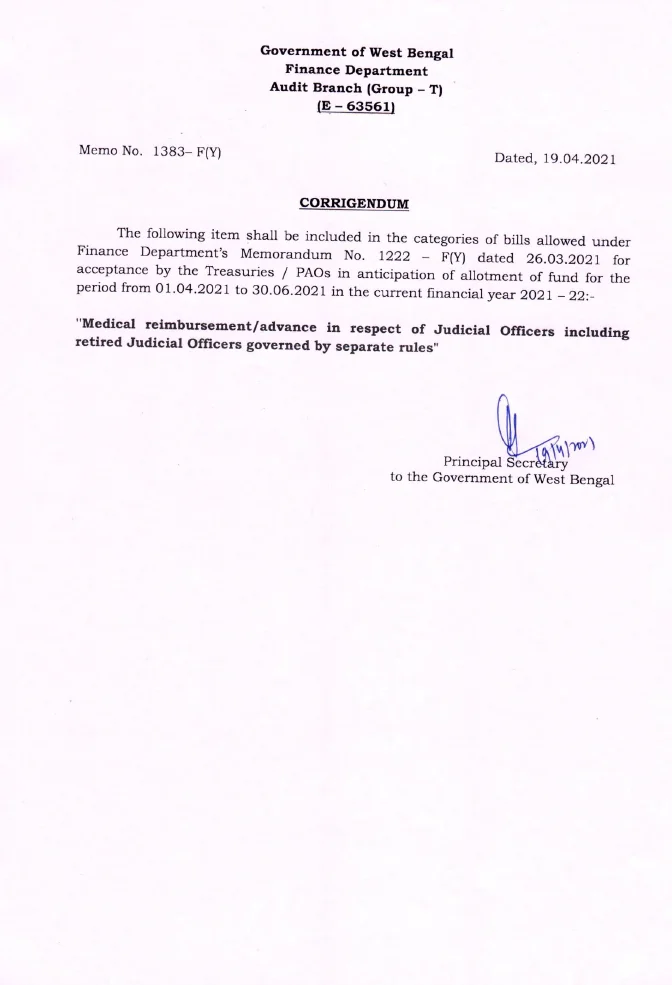 Drawal of Bills in Anticipation of Allotment of Fund, Financial Year 2022-23 – PDF