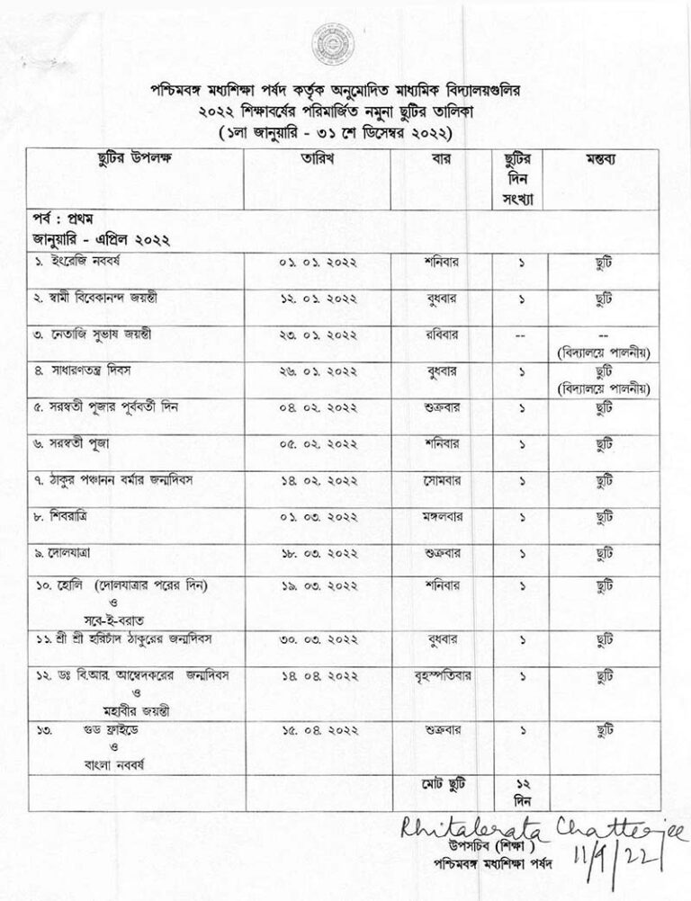 revised-model-holiday-list-by-wbbse-for-academic-session-2022-wbxpress
