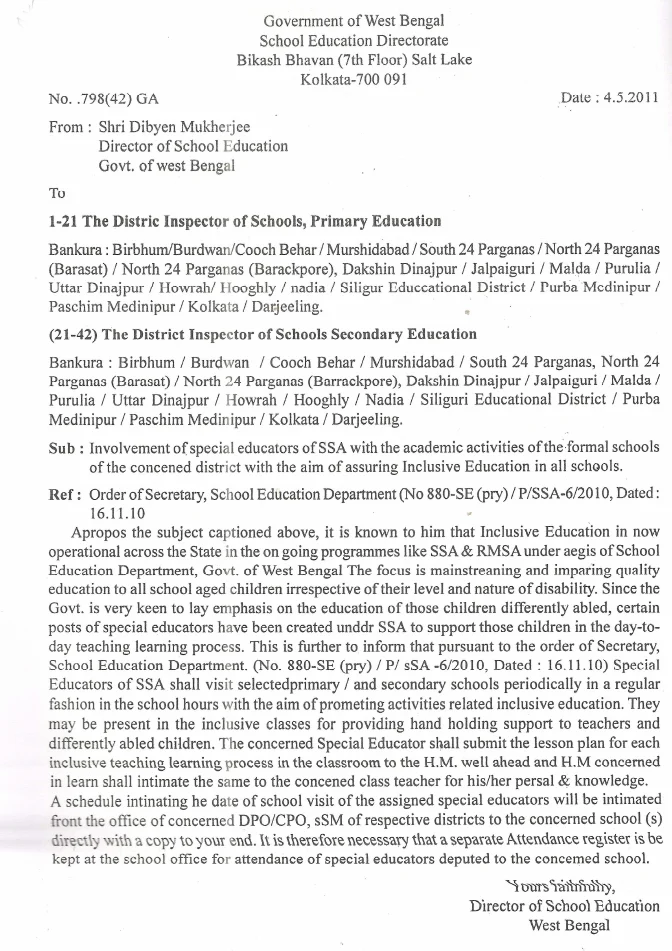 Special Educators of SSA for assuring Inclusive Education – PDF