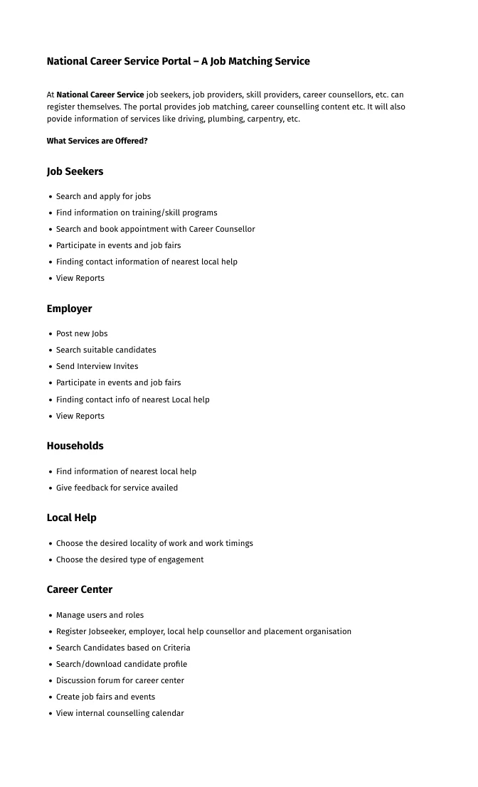 National Career Service Portal – A Job Matching Service – PDF