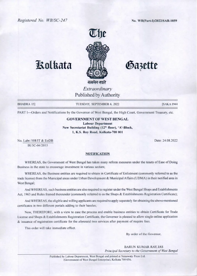 Online Application to Obtain Certificate for Trade License – PDF