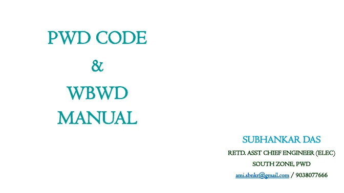 PWD Code and WBWD Manual – PDF